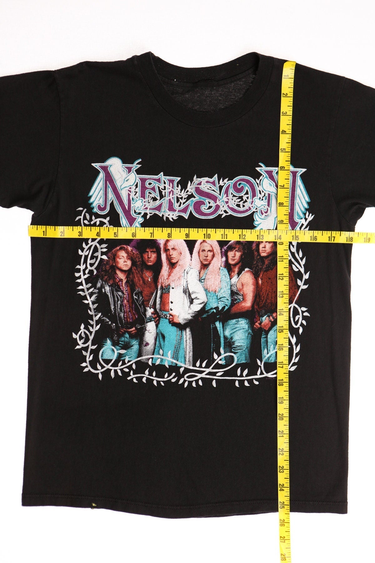 Vintage nelson rock tour shirt t-shirt 80's black band