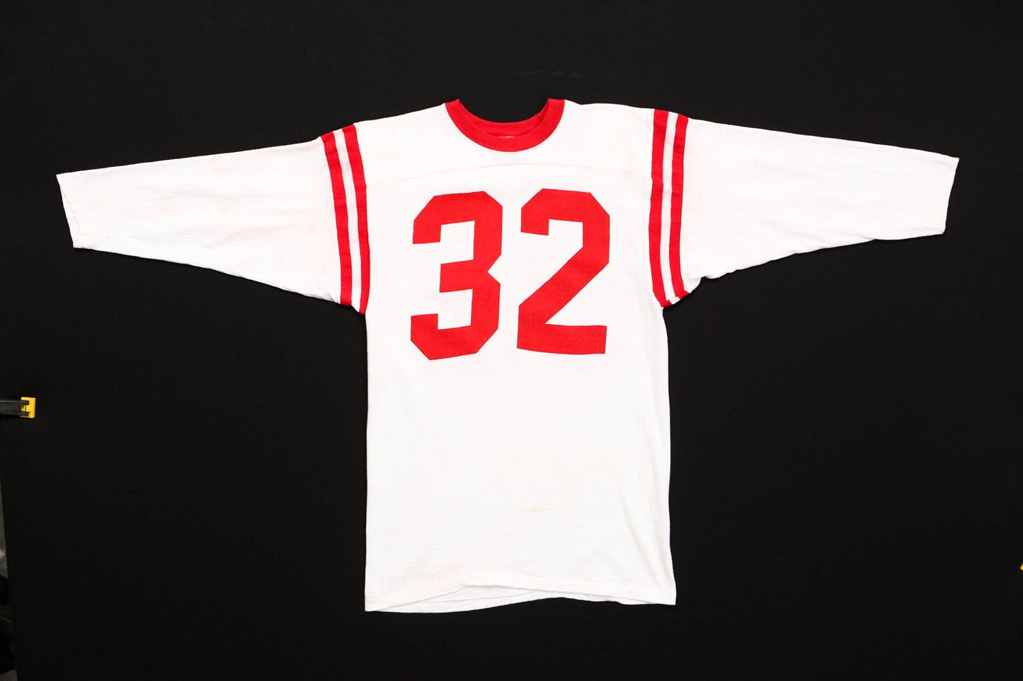 Vintage jersey football white number 32 american red men 80's 70's