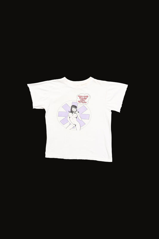 Vintage red hot chili peppers band shirt 1989 white rock concert tour rare t-shirt