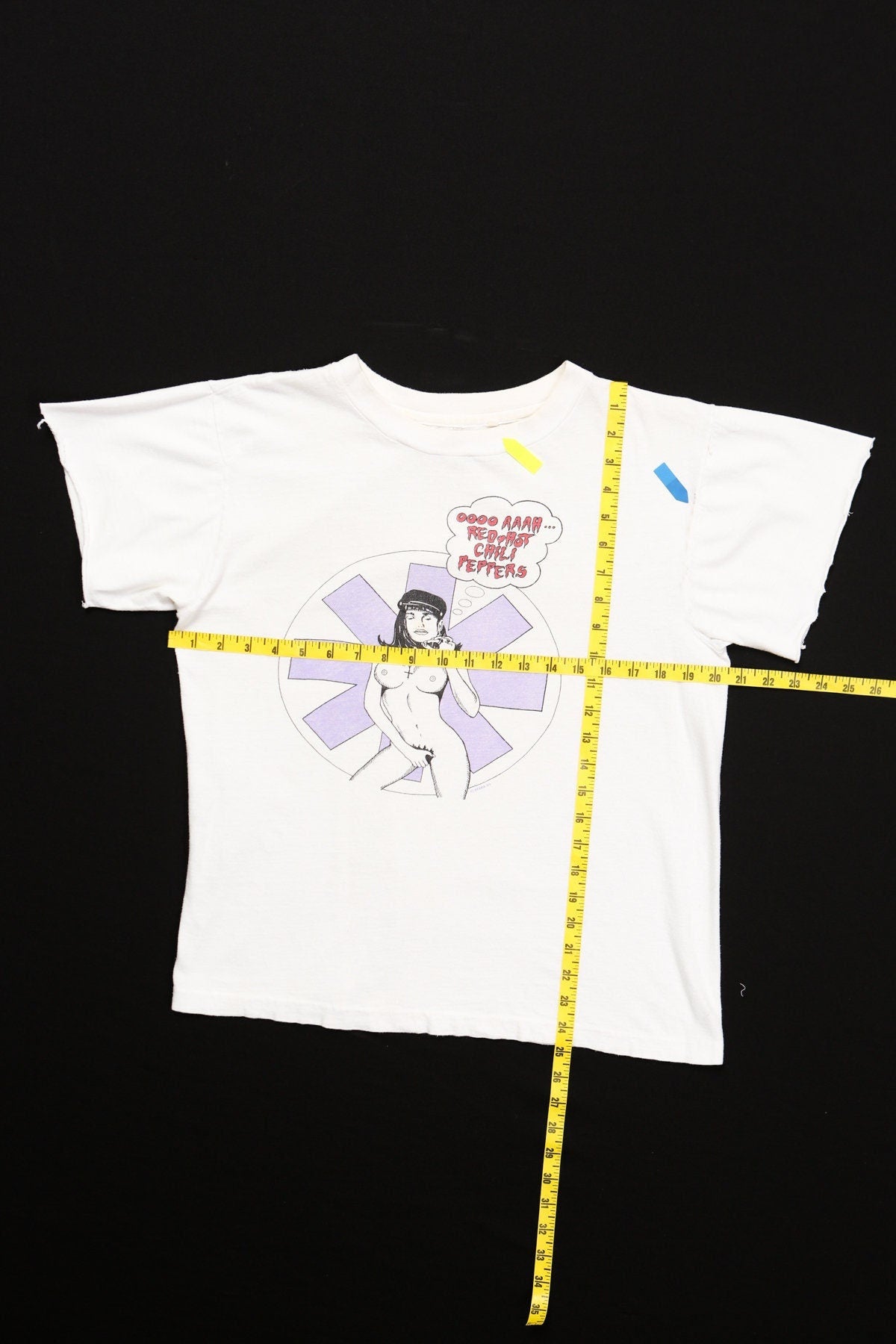 Vintage red hot chili peppers band shirt 1989 white rock concert tour rare t-shirt