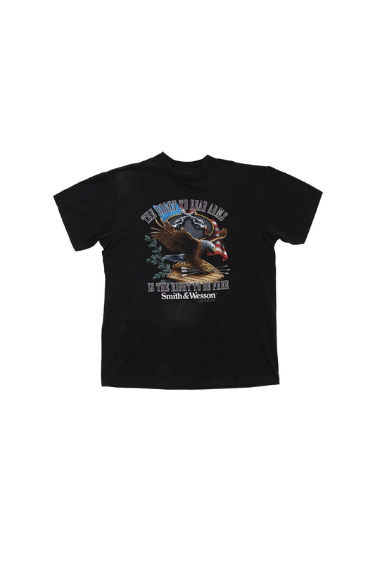 Vintage smith wesson arms 3d emblem the right to bear is the right to be free usa flag eagle usa american