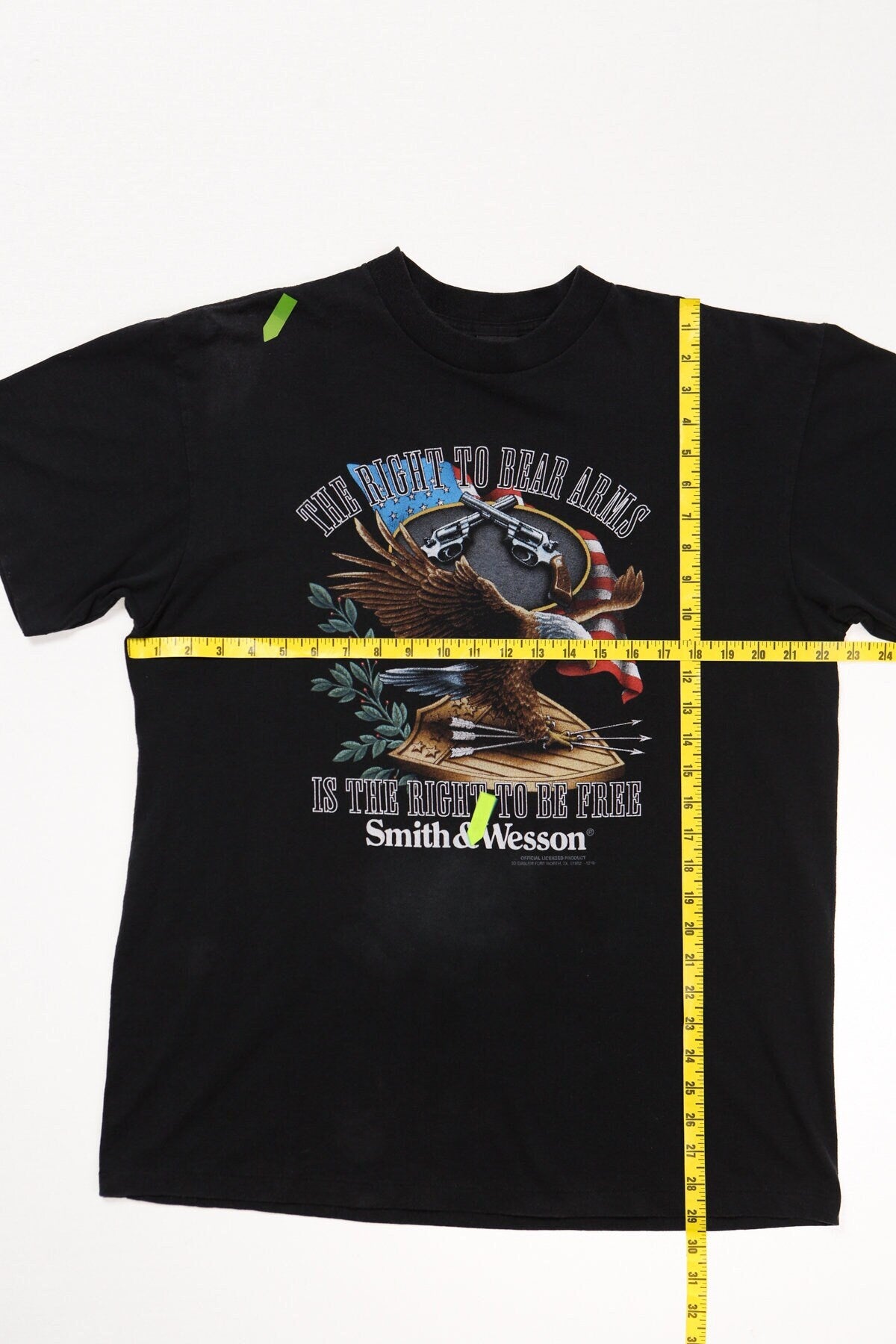 Vintage smith wesson arms 3d emblem the right to bear is the right to be free usa flag eagle usa american