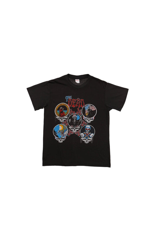 Grateful dead rock t-shirt shirt black vintage rare 70's dead heads unite