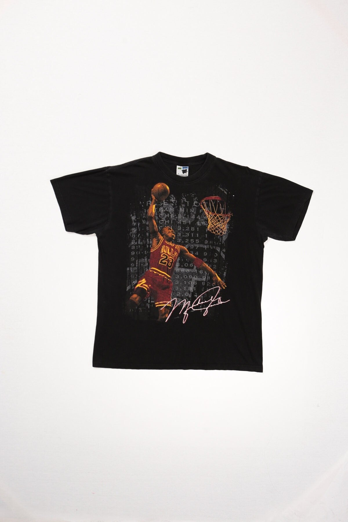 Vintage Chicago bulls 23 t-shirt shirt Michael Jordan graphic black large
