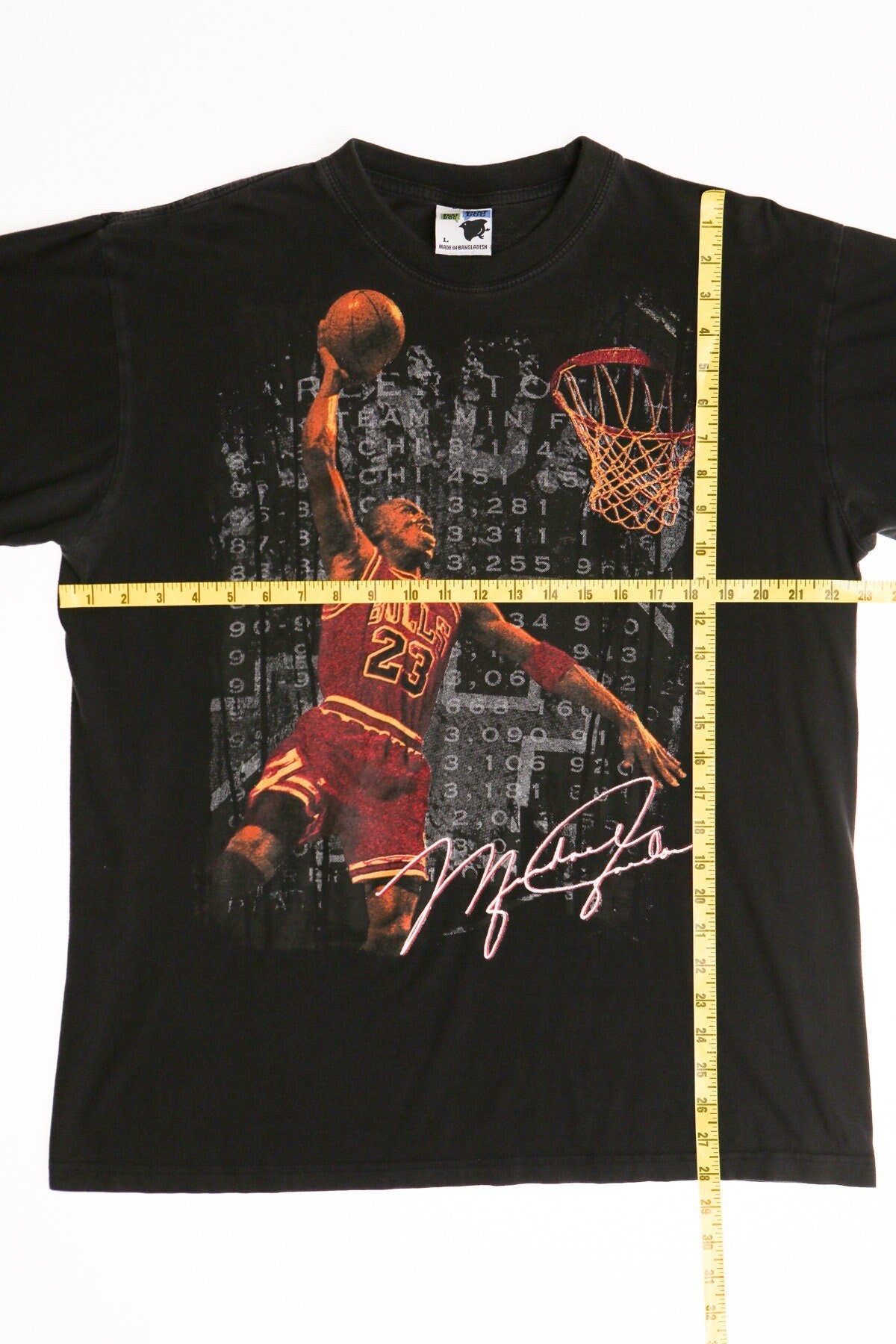 Vintage Chicago bulls 23 t-shirt shirt Michael Jordan graphic black large