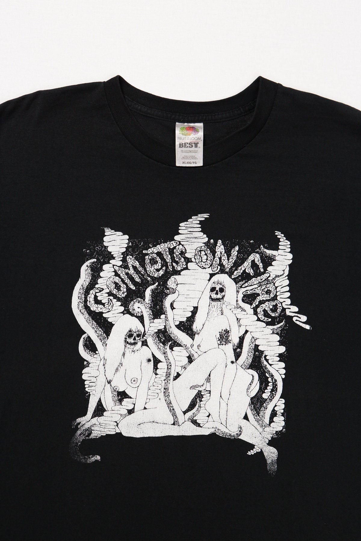 Vintage rock t-shirt horror comets on fire punk graphic smoking