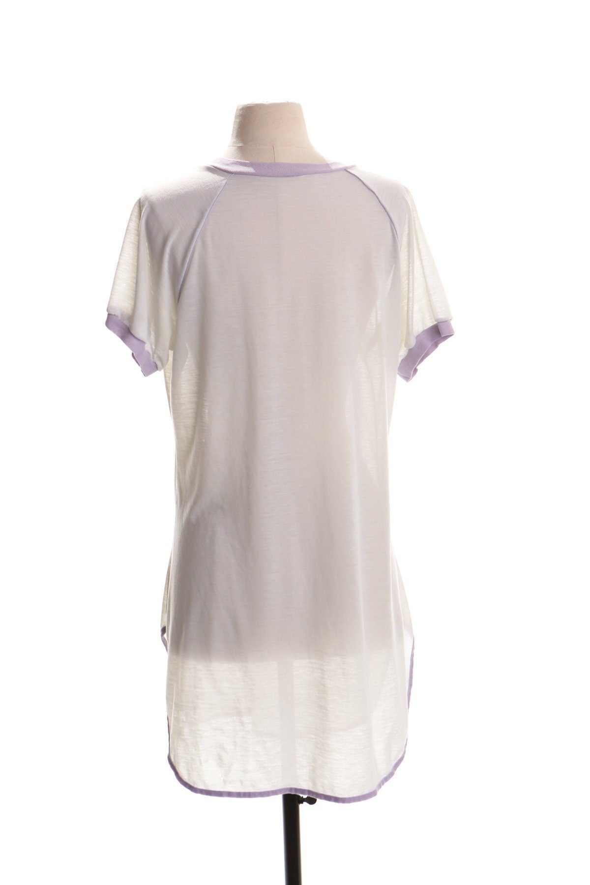 Vintage pajama shirt t-shirt et white print 80's