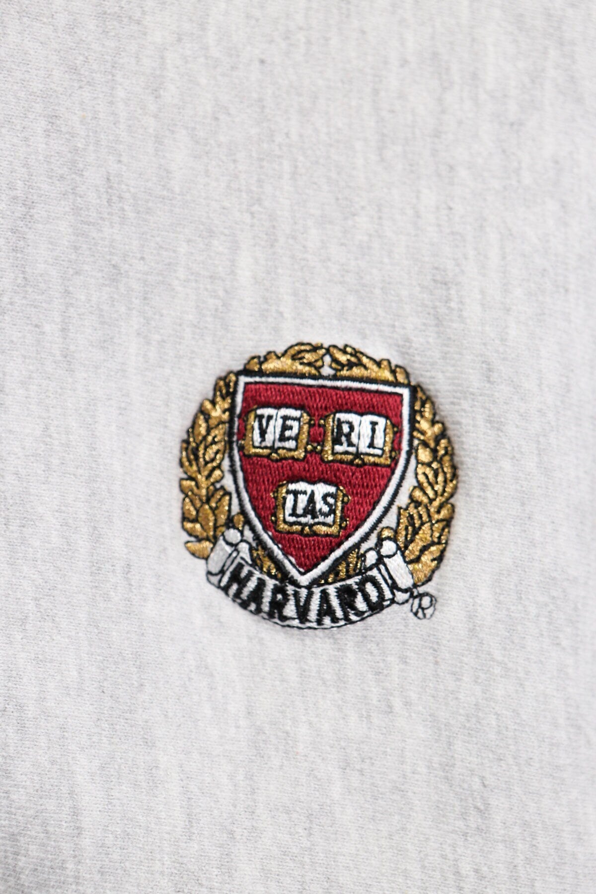 Vintage champion gray sweatshirt harvard embroidered large