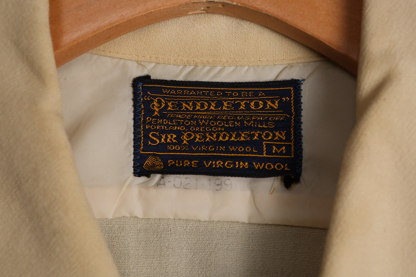 Vintage Men Pendleton Long Sleeve Yellow Shirt