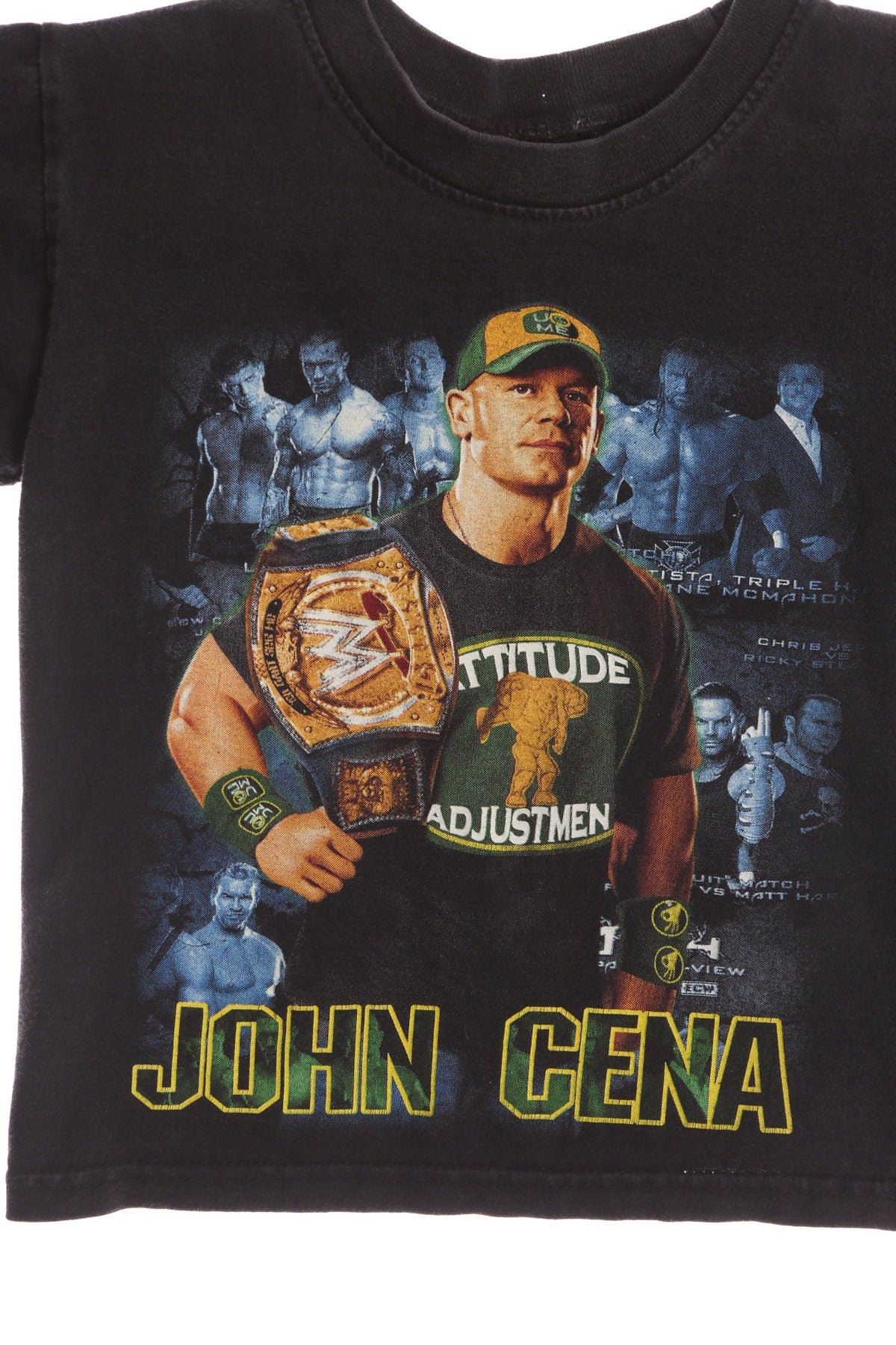 Kids Black Wrestling Graphic T-shirt