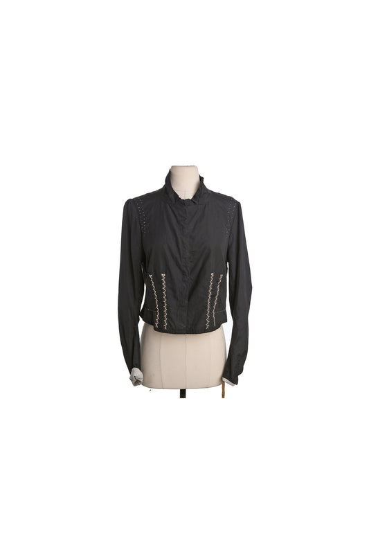 Vintage Women Black Victorian Style Top