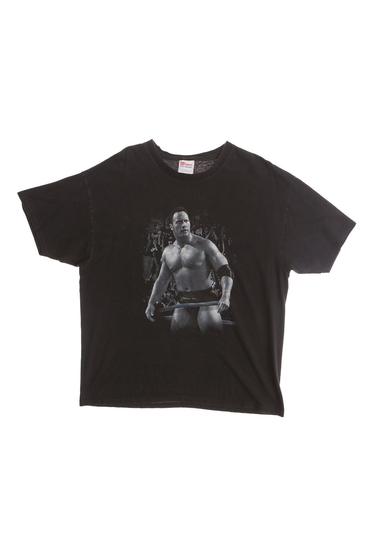 The Rock Black Graphic T-shirt - Rocky! Rocky! Rocky! Print