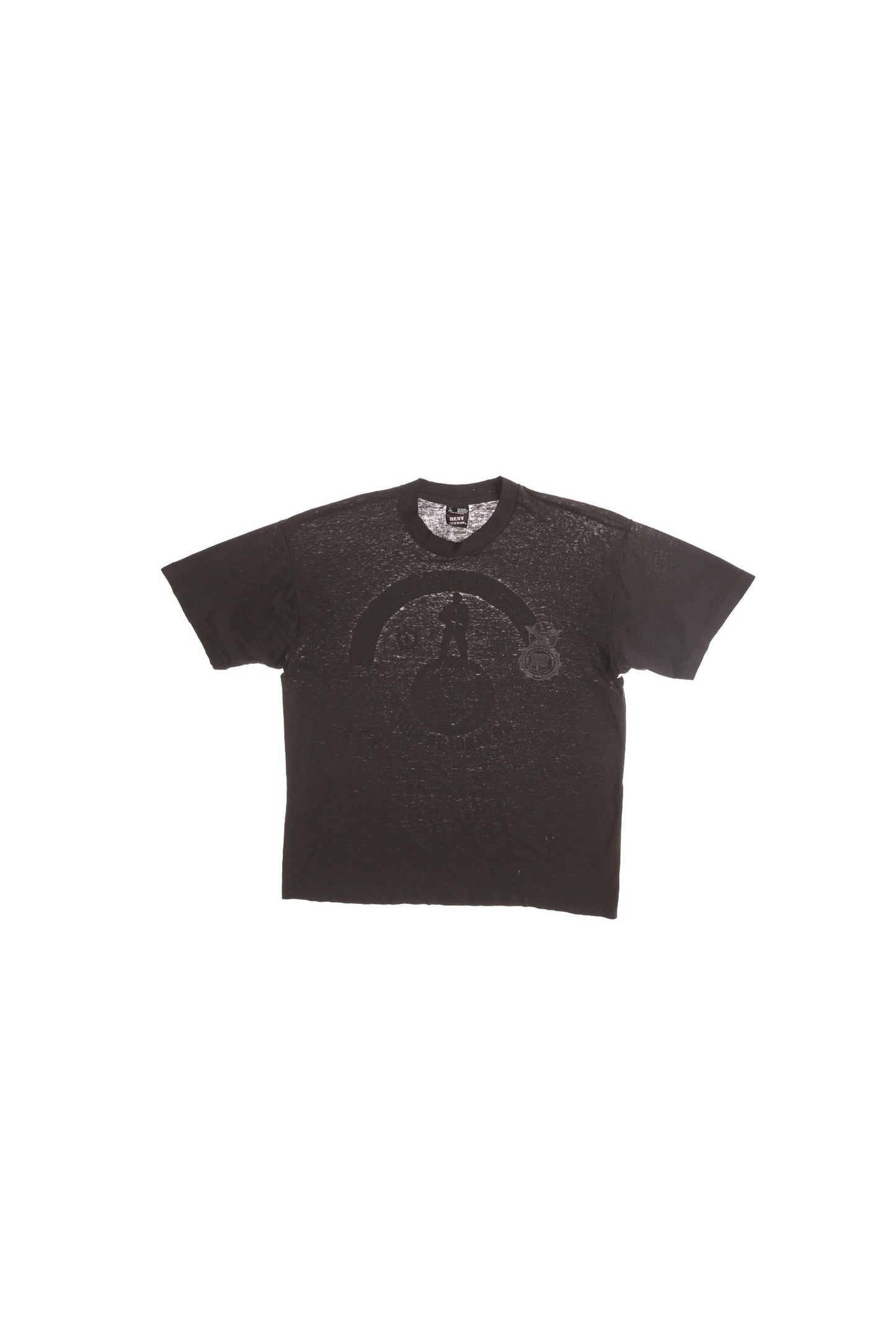 440th Security Police Squadron No Place to Hide Black Graphic T-shirt - Distressed