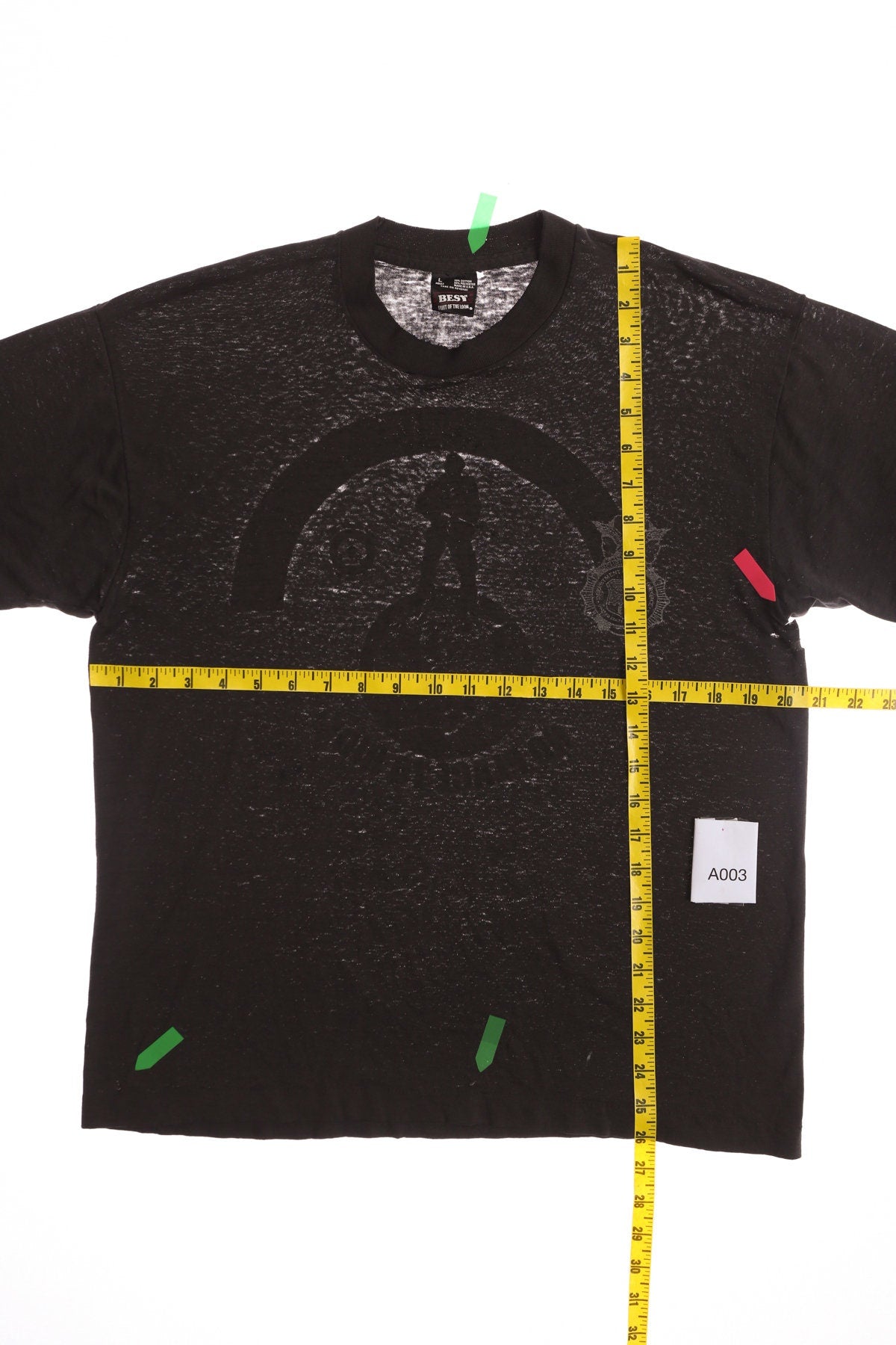 440th Security Police Squadron No Place to Hide Black Graphic T-shirt - Distressed