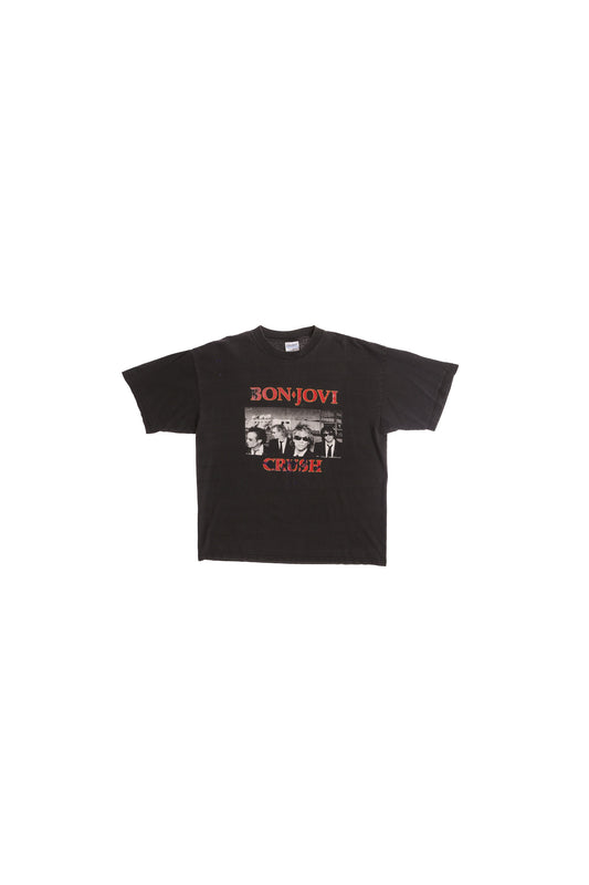 Bon Jovi Crush North American Tour 2001 Black Graphic T-shirt