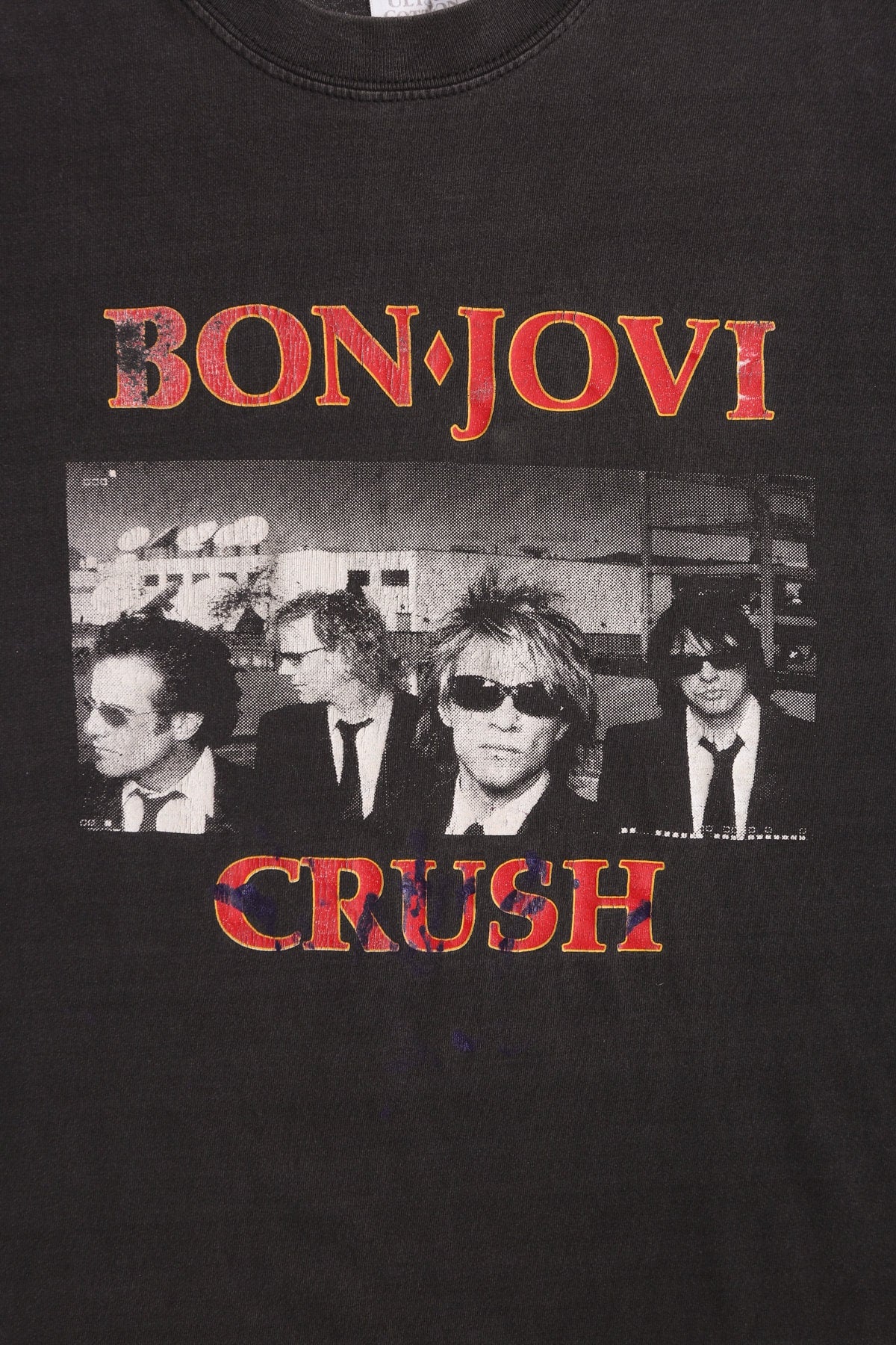 Bon Jovi Crush North American Tour 2001 Black Graphic T-shirt