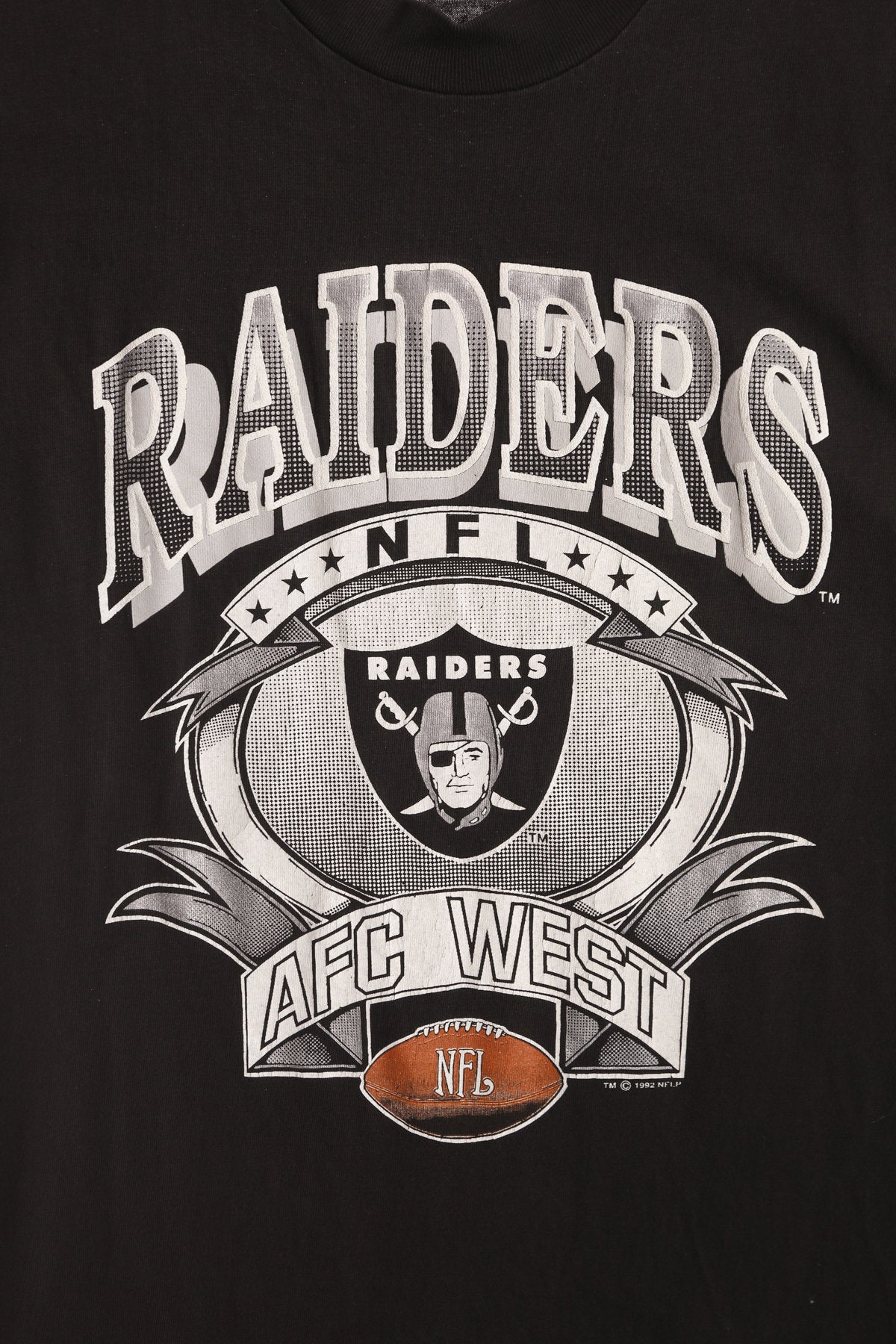 Raiders NFL Football AFC West Black Graphic T-shirt