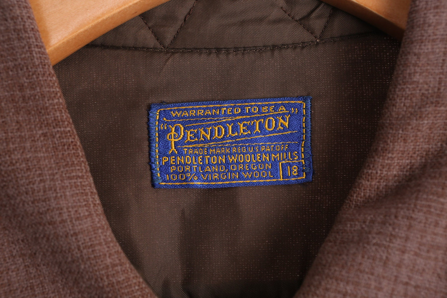 Vintage Pendleton Shirt - Brown Plaid Print