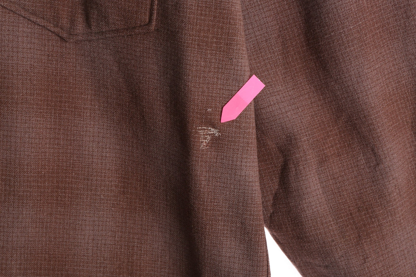 Vintage Pendleton Shirt - Brown Plaid Print