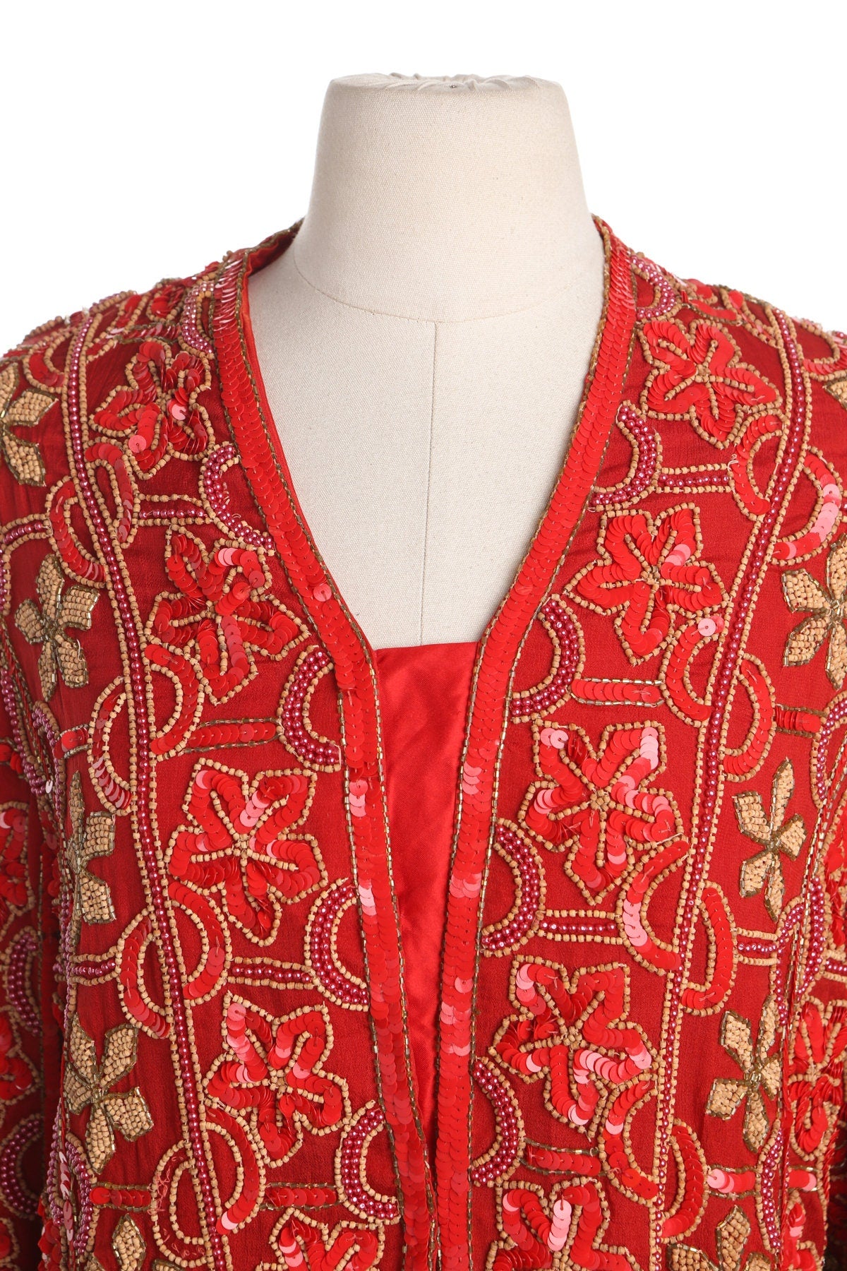 Women Red Sequin Jacket