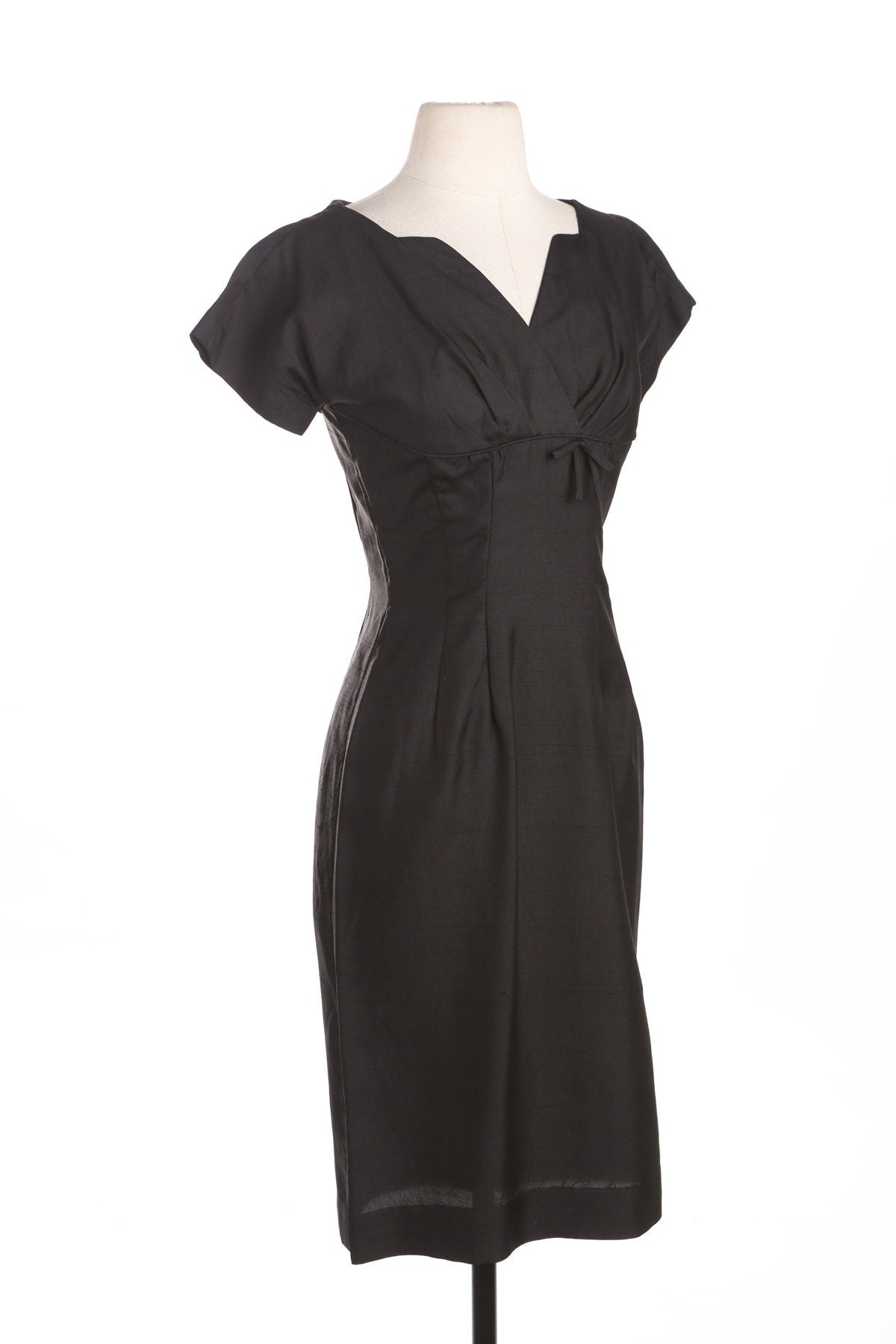 Vintage Women Black Casual Evening Dress - Era 50's - 60's