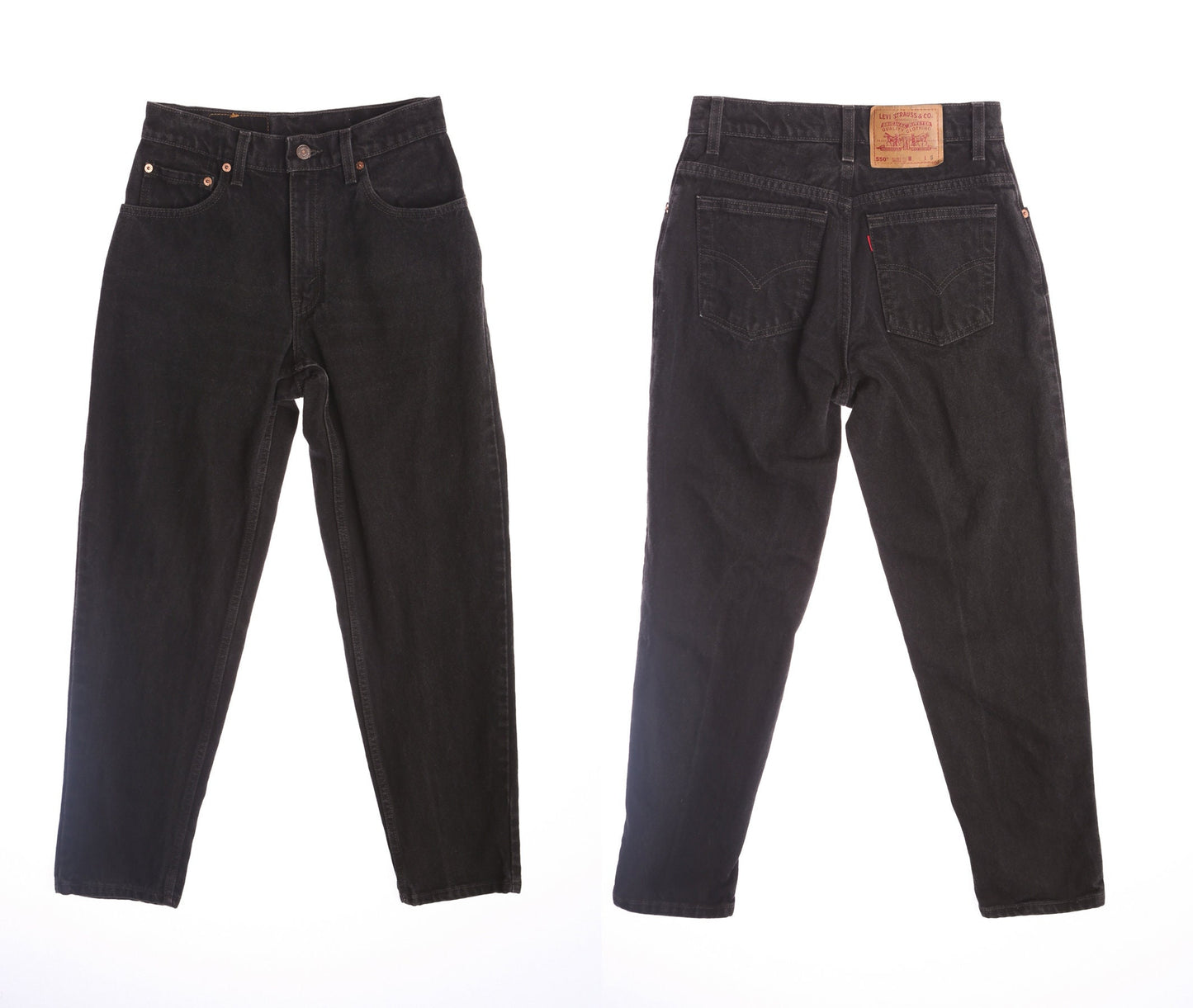 550 Black Levi's Jeans - Relaxed Fit - Tapered Leg