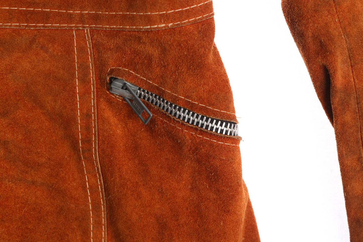 70's Women Brown Suede Jacket