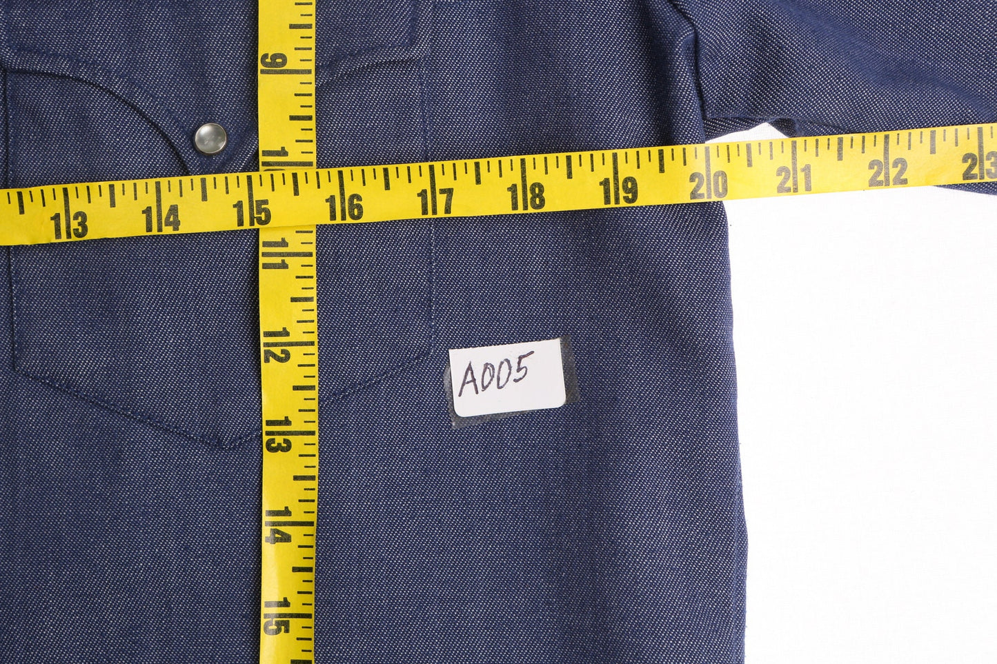 Lee Western Blue Shirt - Made in USA - Era 70's - 80's