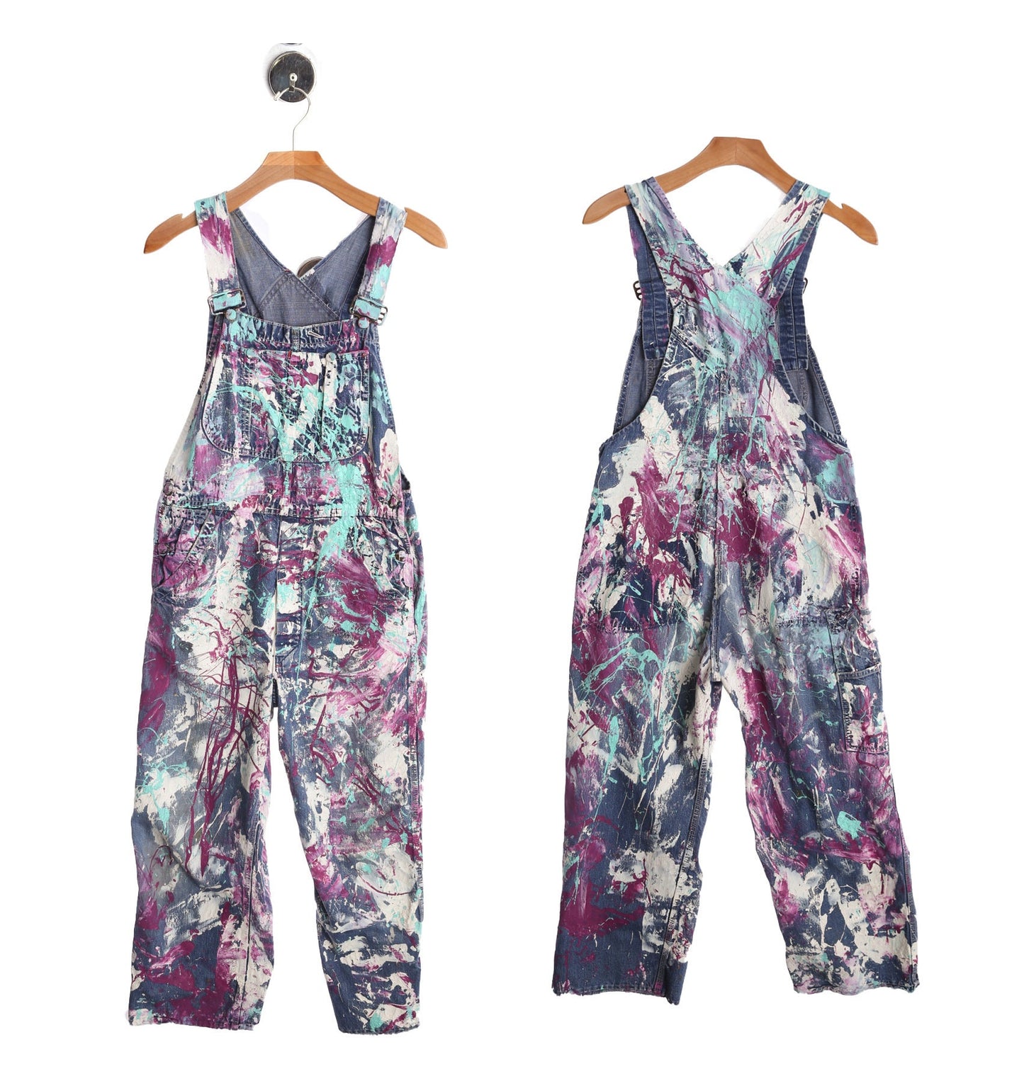Hand Painted Denim Overalls