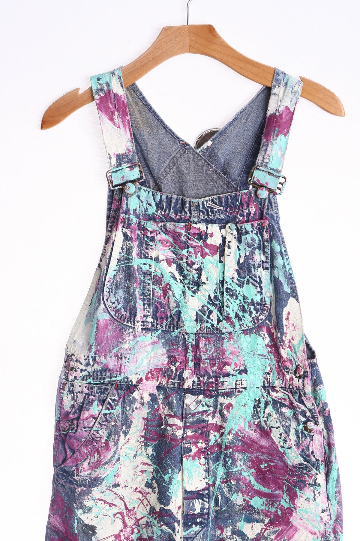 Hand Painted Denim Overalls