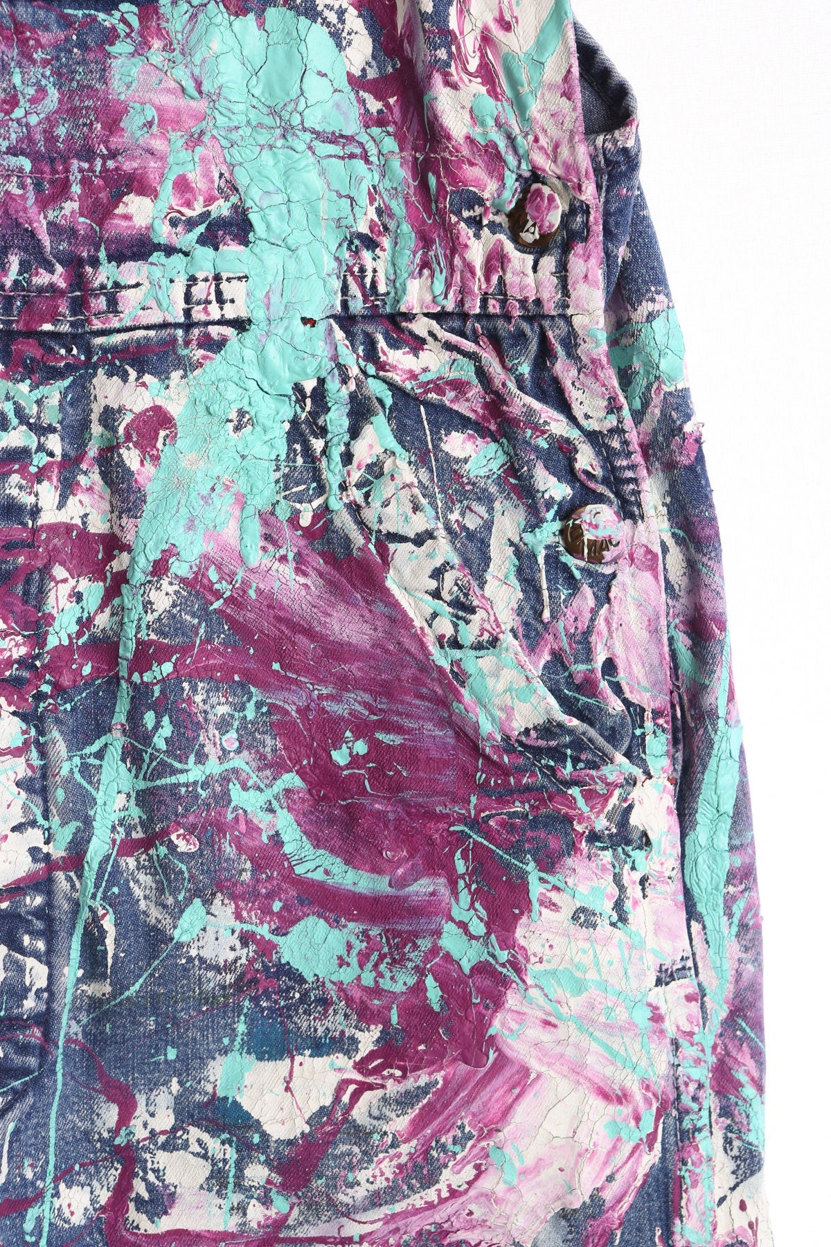 Hand Painted Denim Overalls
