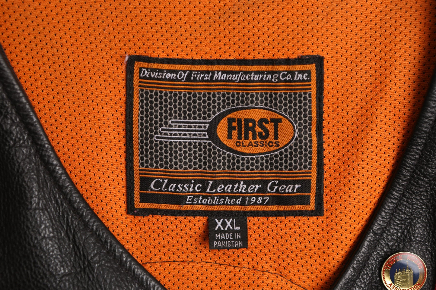 Vintage Women Black Biker Leather Vest