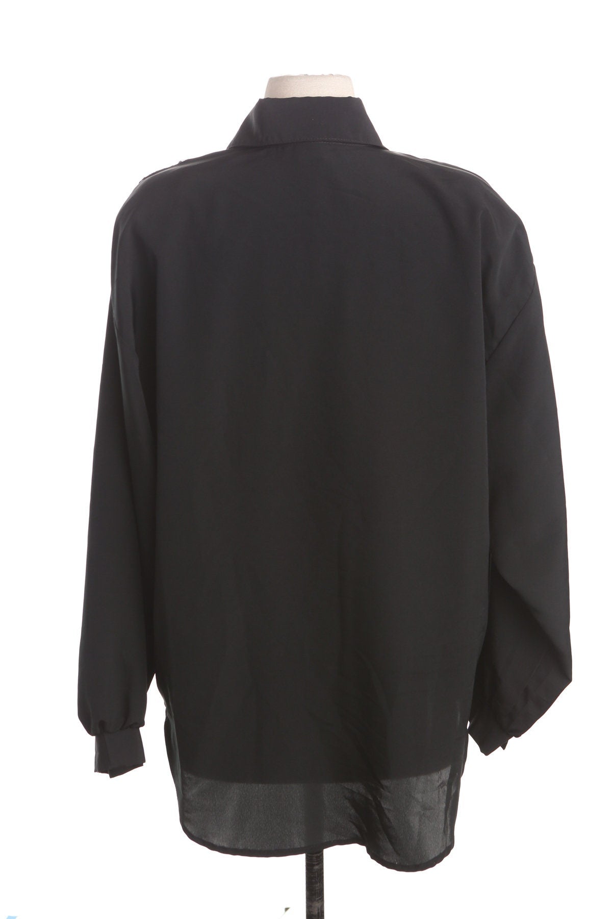 Vintage Black Purple Metallic Top