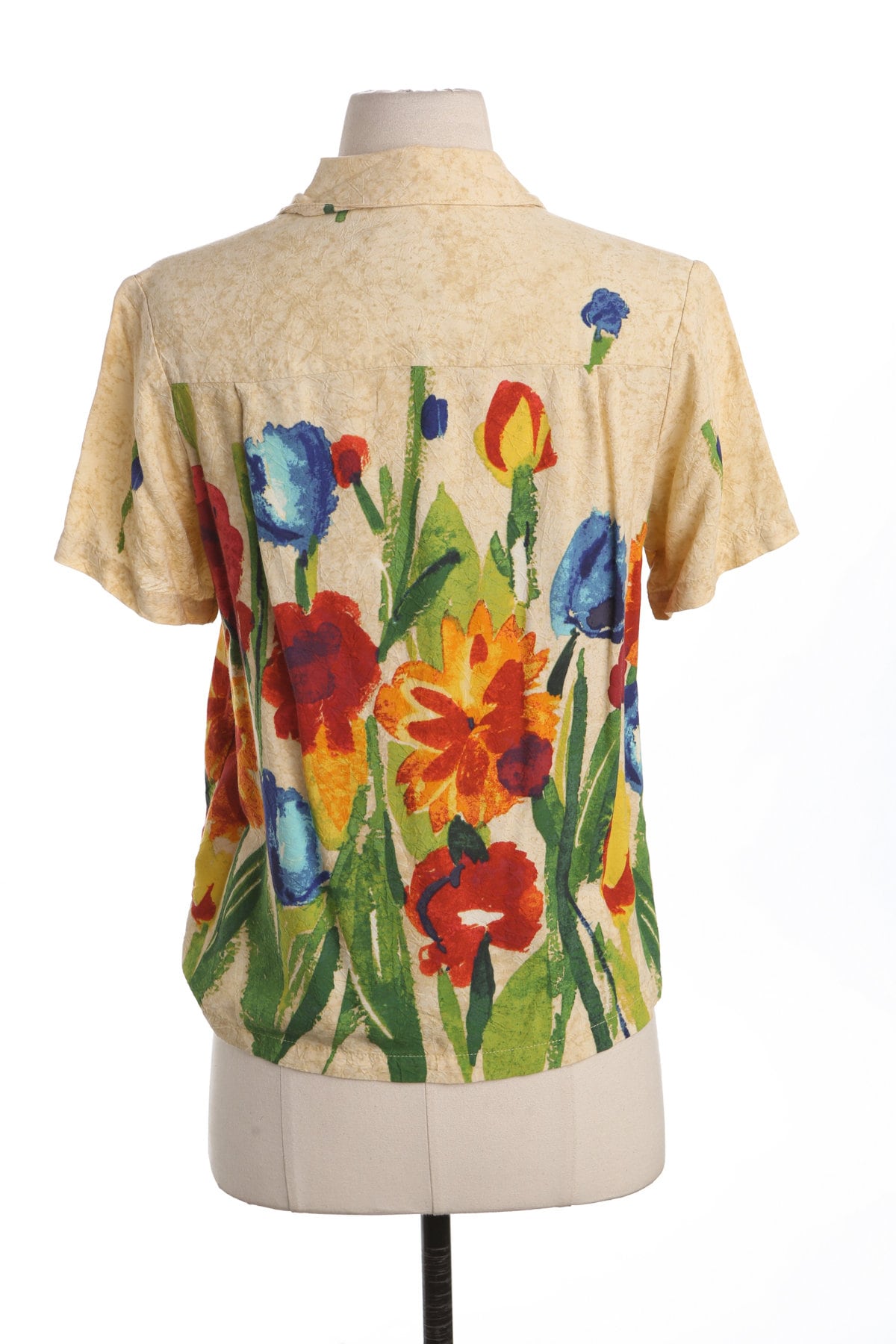 Jam's World Women Yellow Floral Print Hawaiian Top