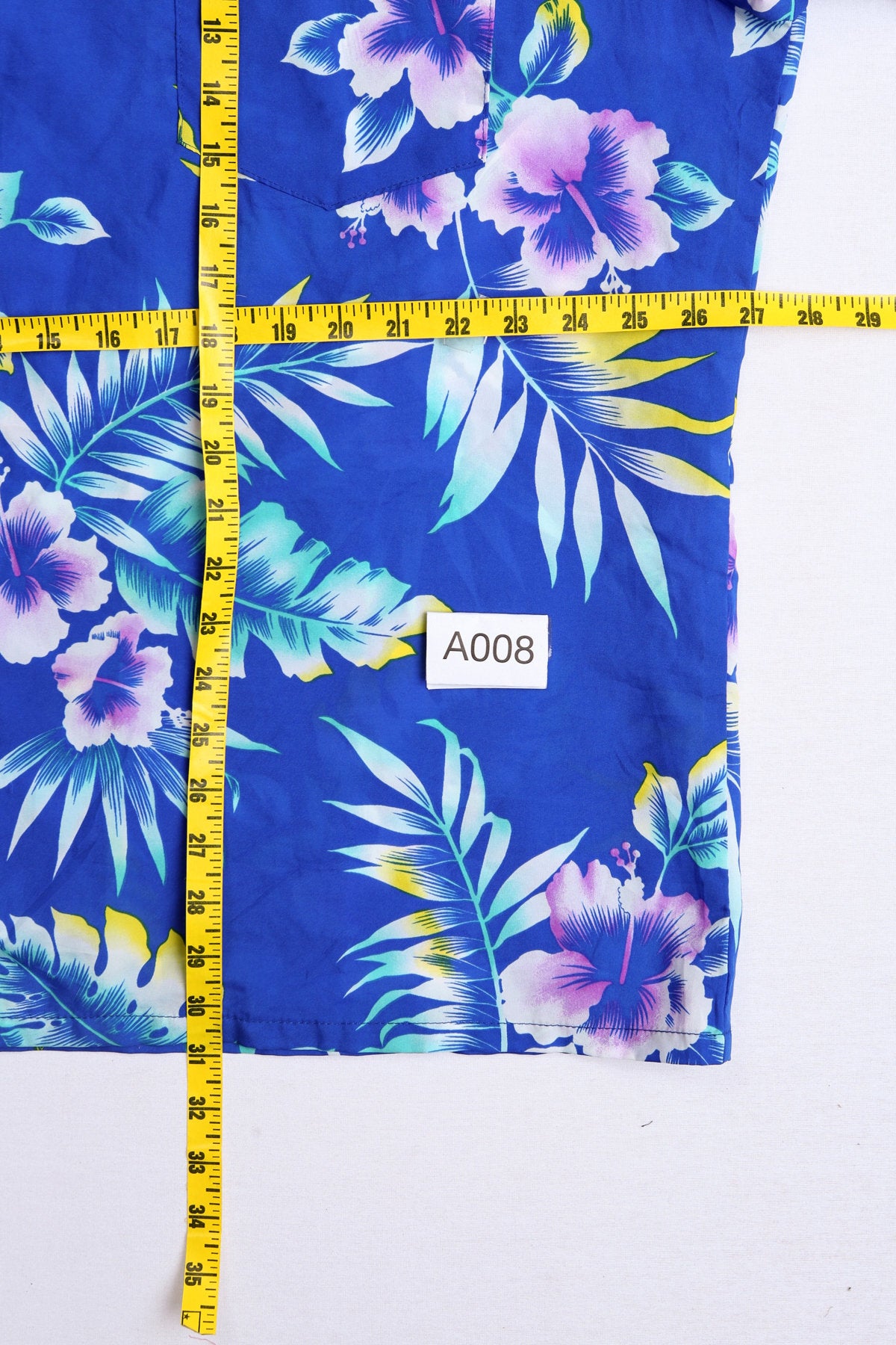 Vintage Men Blue Hwaiian Shirt