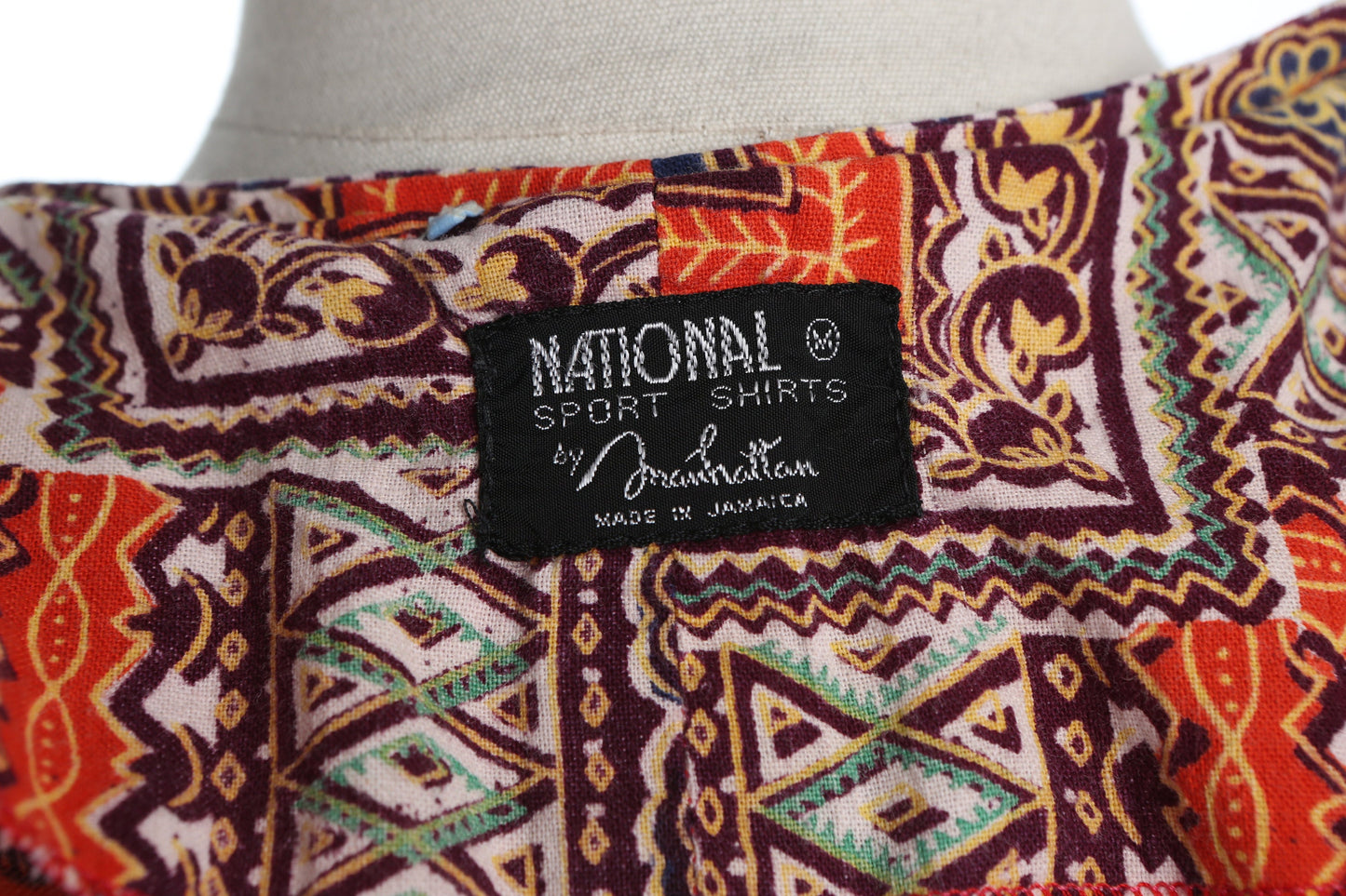 Vintage Red Dashiki Top - V Neck