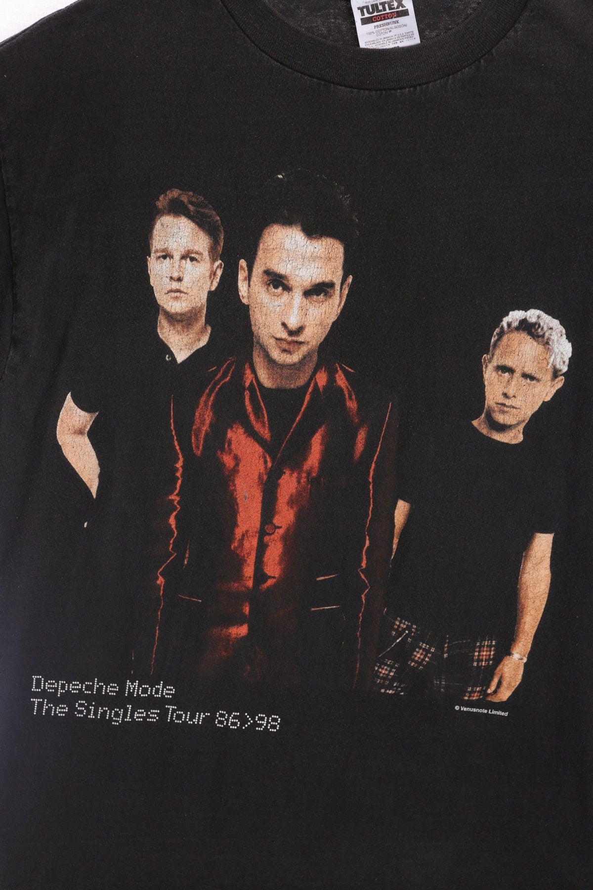 Depeche Mode The Singles Tour 86 > 98 Black Graphic T-shirt