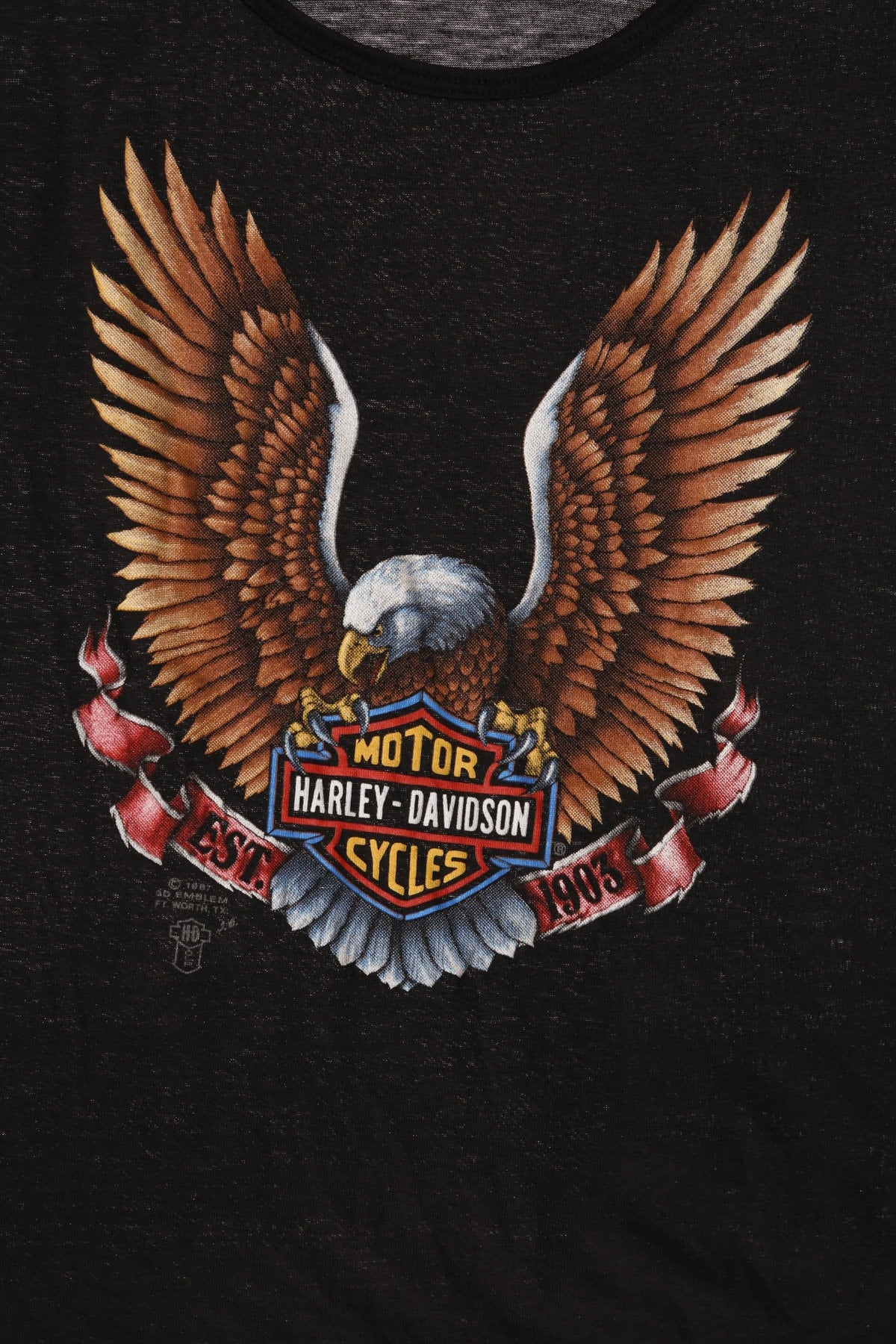 Vintage Harley Davidson Black Tank Top HD Print