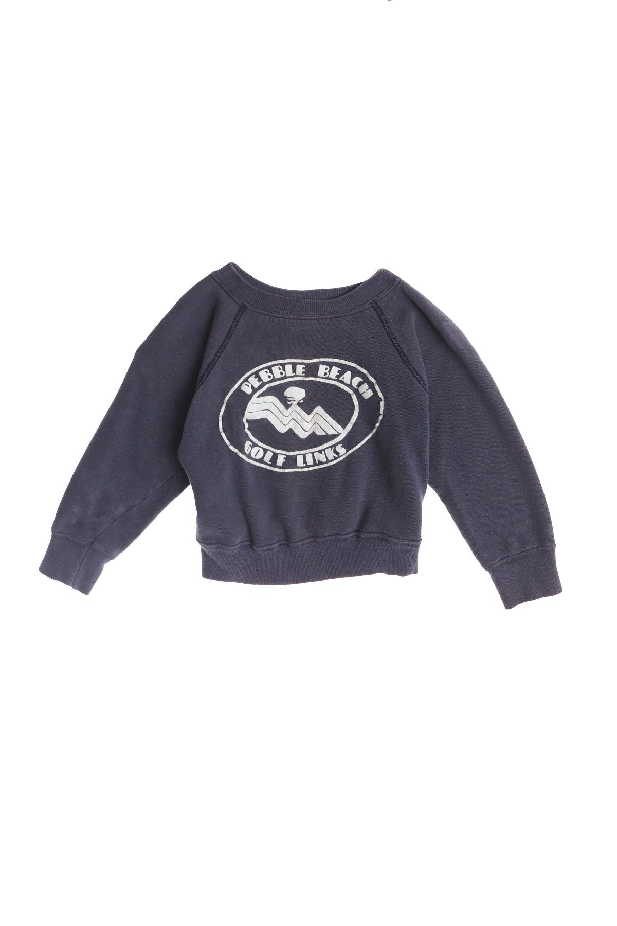 Vintage Champion Blue Sweatshirt with Pebble Beach Golf Links Print