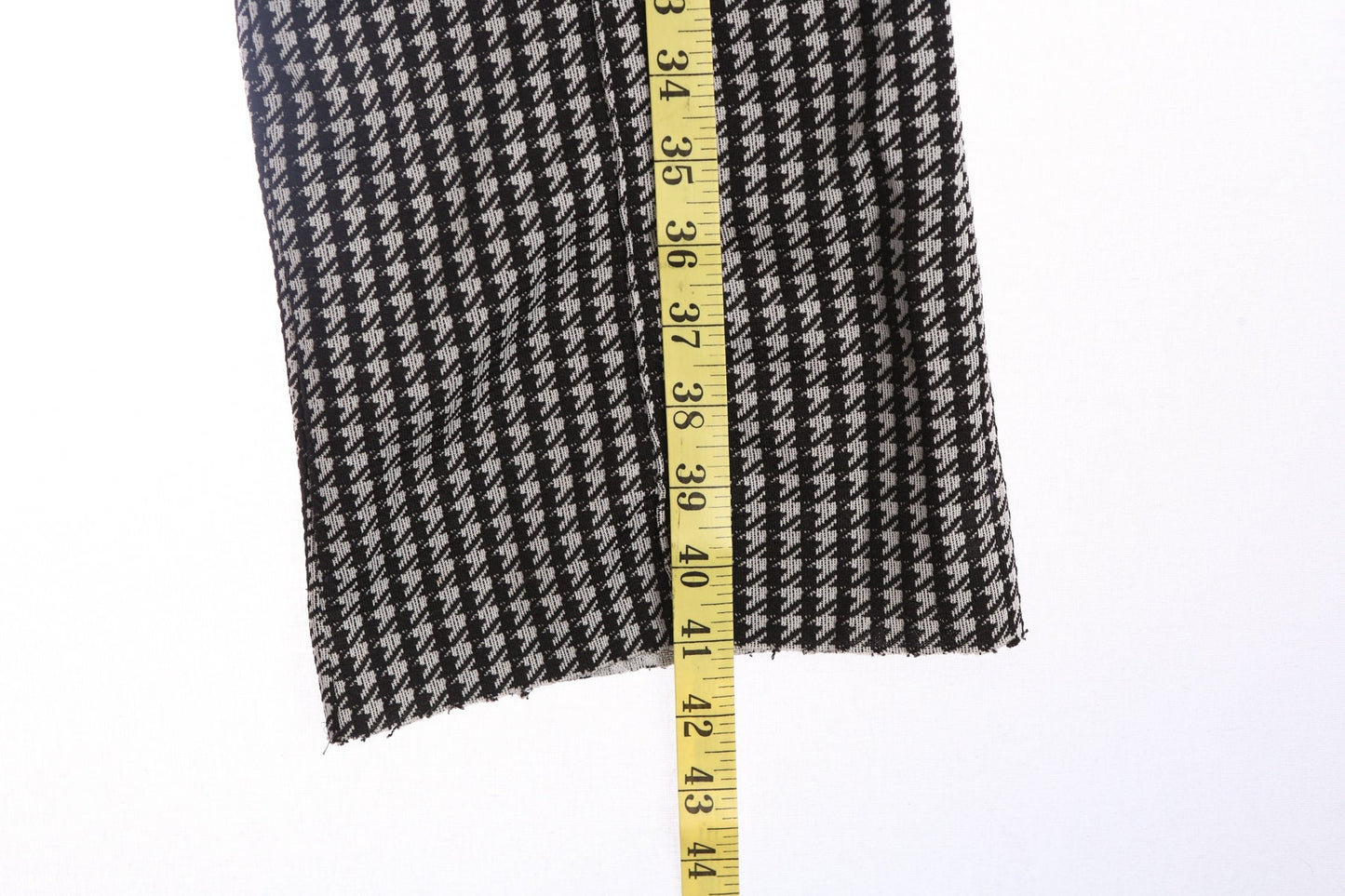 70's Women Black and White Plaid Poly Pants