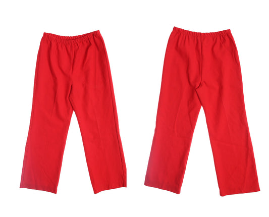 70's Women Red Poly Pants