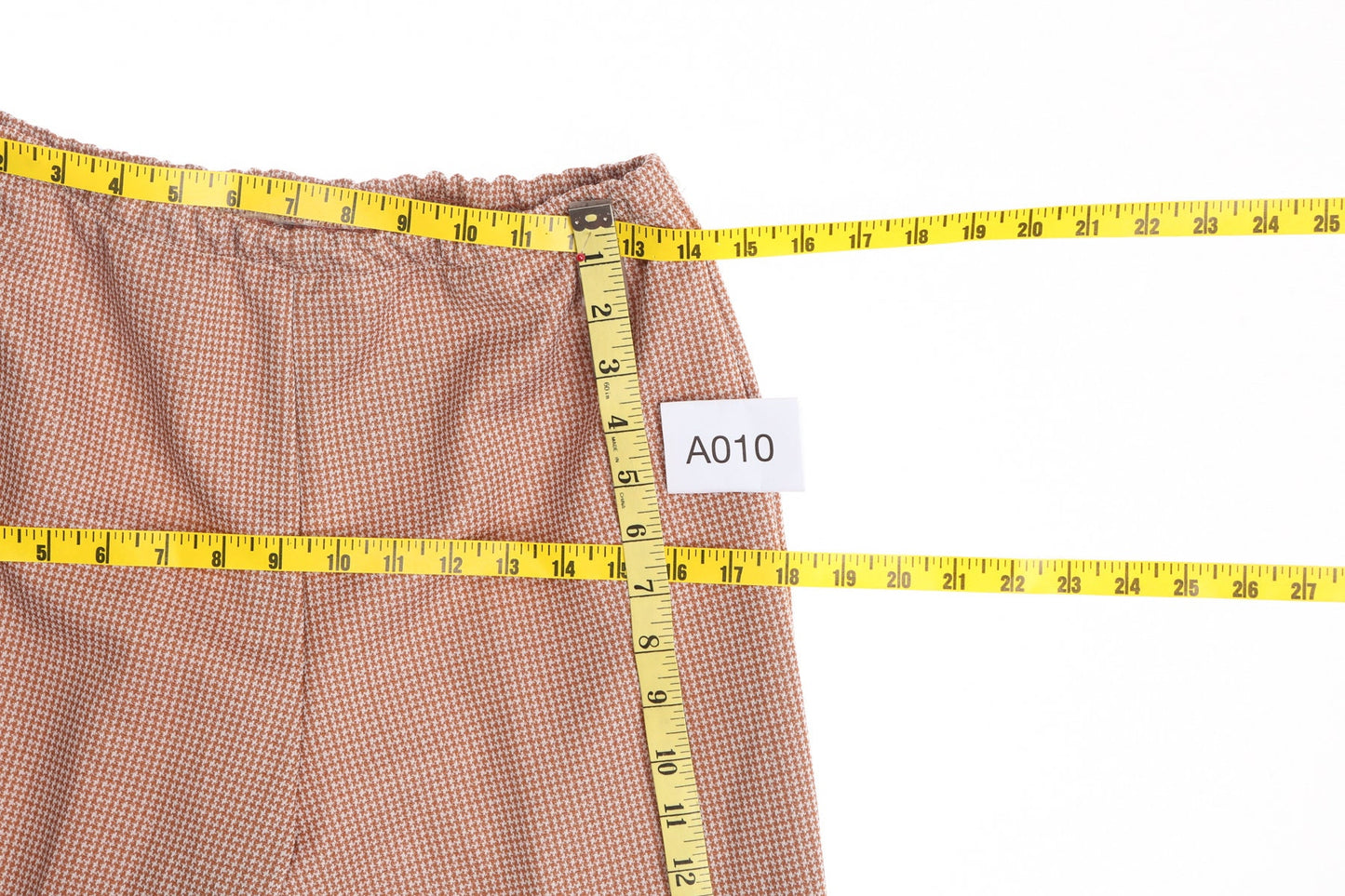 70's Women Pink Plaid Pants