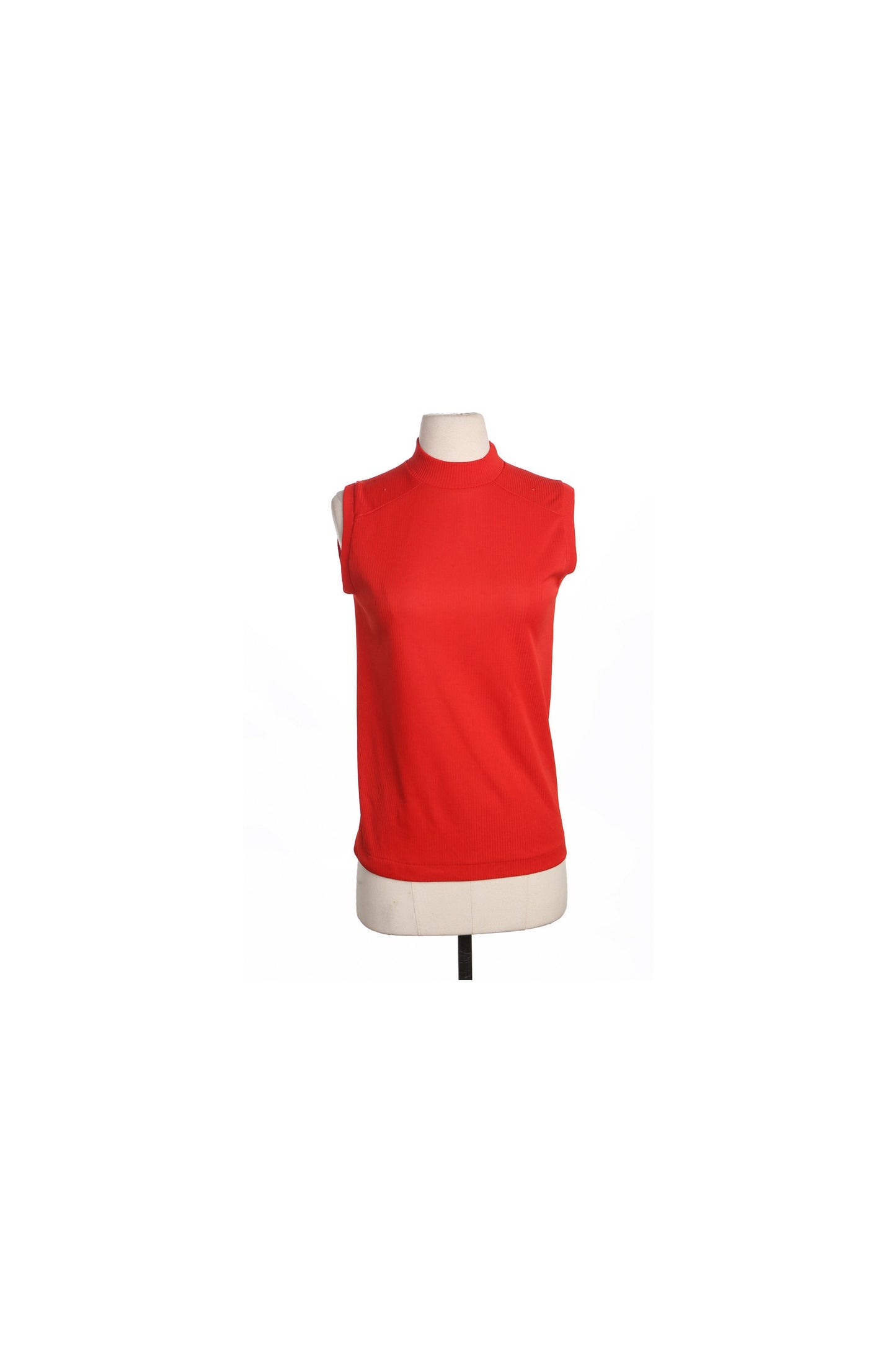 70's Poly Red Mod Women's Top