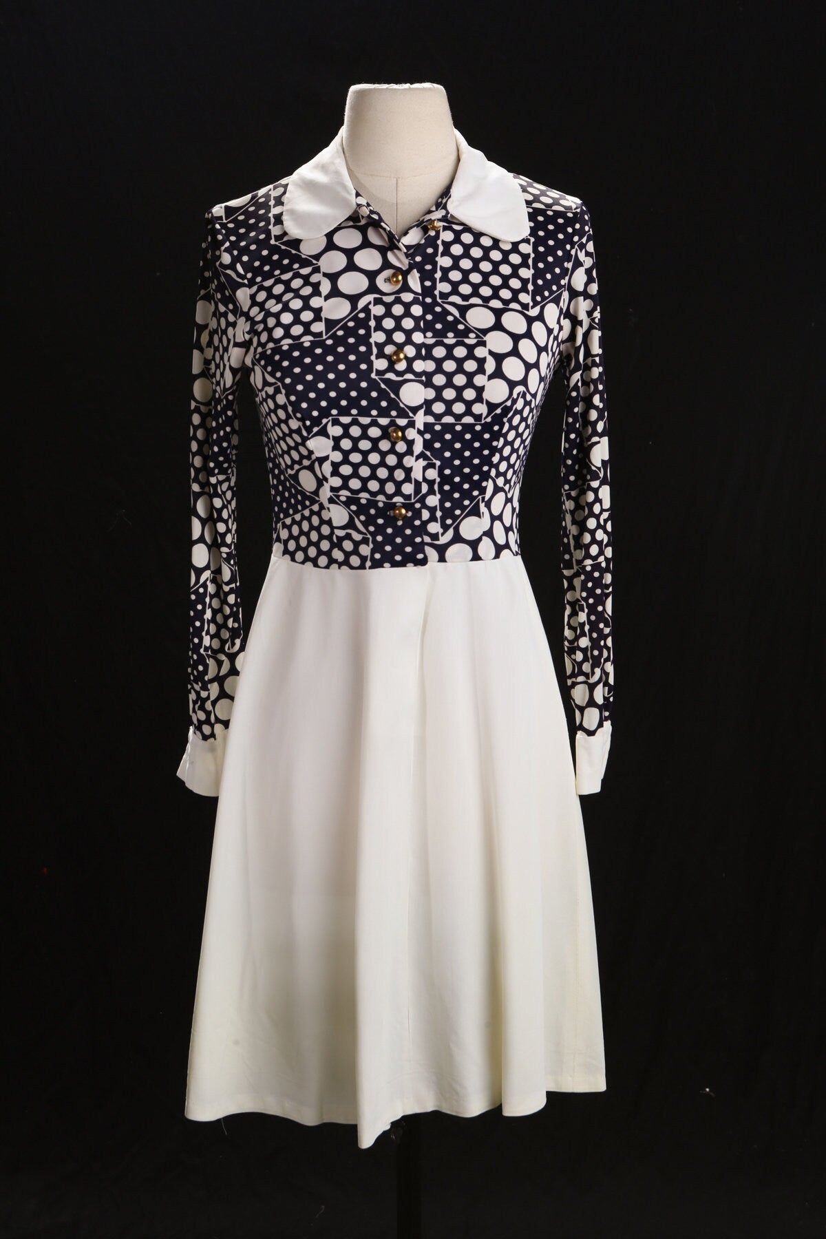 70's Women Summer Poly Dress