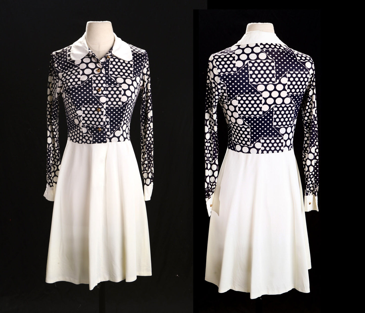 70's Women Summer Poly Dress