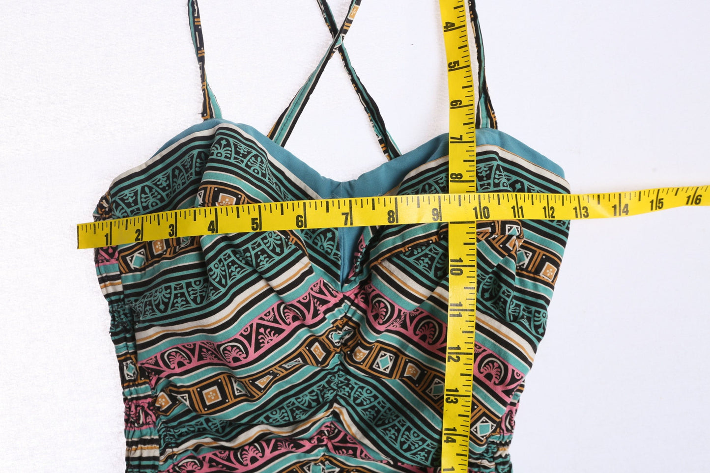 Vintage Swimsuit - Geometric Print - Era 40's - 50's - Women Bathing suit - Pin up