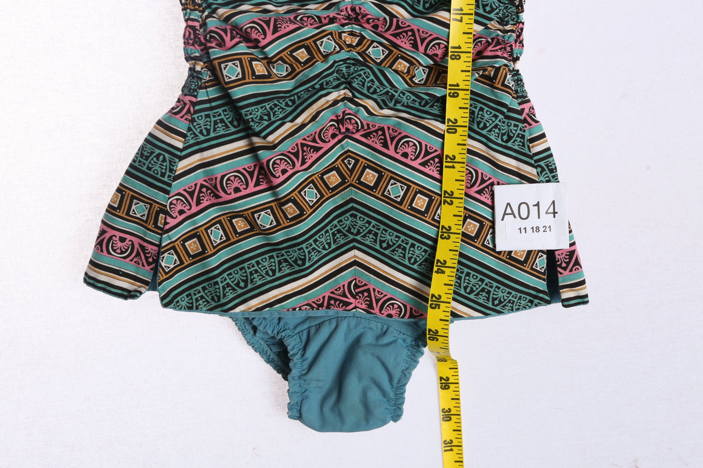 Vintage Swimsuit - Geometric Print - Era 40's - 50's - Women Bathing suit - Pin up