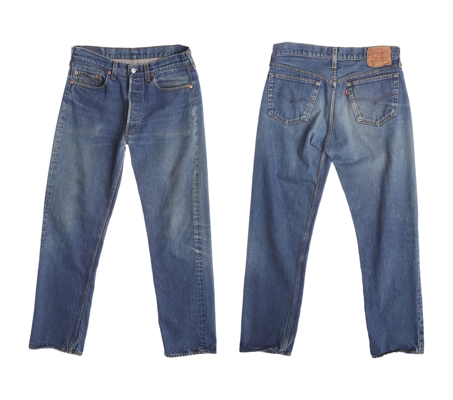 Vintage 501 Levi's Jeans - Blue Medium Wash - Era 80's - 90's