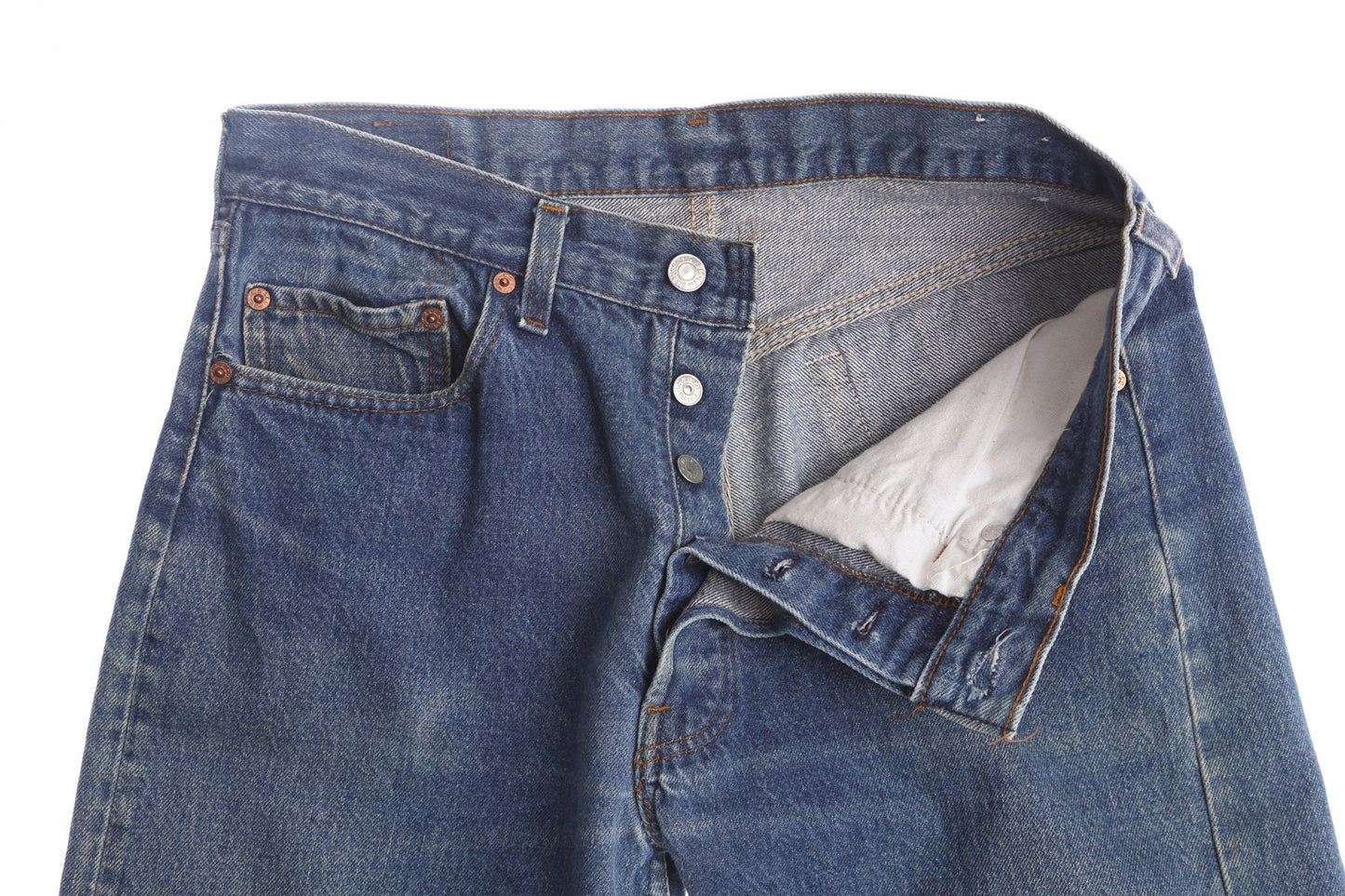 Vintage 501 Levi's Jeans - Blue Medium Wash - Era 80's - 90's