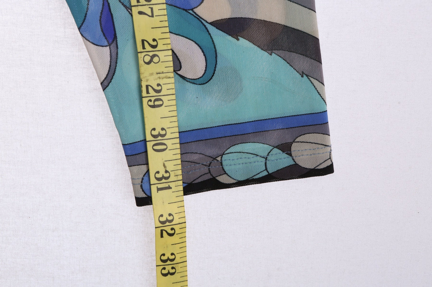 Vintage Psychedelic Purple Blue Floral Print Emilio Pants